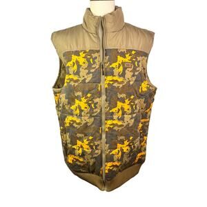 Cookies SF Mendocino  camo Quilted  Nylon Puffer Vest Jacket Size 2xl Mocha